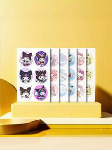 Sanrio 36 Stücke Sommer Mückenabwehr Aufkleber, personalisierte Kinder Aufklebern, Sanrio Aufkleber für Kinder, Kuromi Kinder Outdoor Aufkleber Aufkleber