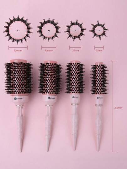 1pc Salon Ceramic Ionic Hair Brush With Nano Technology, Aluminum Barrel, Nylon Pins, Boar Bristles, Ergonomic Handle, Back To School, Travel Holiday Essentials, Hair Accessories For Women, Hair Brush, Detangling Brush Comb, Barber, Hair Tools, Hair Products, Brush, Slick Back Brush, Hair Care, Hair Brushes, Brush Hair Comb, Hair Brush, Mini Hair Brush, Curly Hair Products, Hairdressing Equipment, Christmas, Barbershop, Hairdressing, Wooden Comb, Travel Essentials, Hairstyle, Hairdressing,Hair Brush,Slick Back Brush,Styling Brush,Curly Hair Brush,Edge Brush,Hair Comb,Brush Hair,Hair Brush Set,Comb Hair,Comb For Curls,Detangling Brush,Hair Brush For Women,Hair,Travel,Hair Products,Hair Tools,Hair Stuff,Barber,Barber Accessories,Barbershop,Hairdressing Equipment