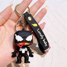 Disney 6 Stil Marvel Charakter Schlüsselanhänger, beeindruckender Film Böser-Villain Silikon Anhänger, Auto Schlüsselanhänger Zubehör, perfektes kleines Geschenk für Freunde