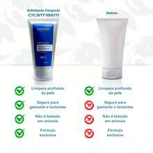 Kit Creme Anti Estrias E Esfoliante Corporal Cicatribem - Azul e Branco - Visão 8