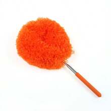 1 Pc Microfiber Ceiling Fan Duster - Extends Up To 12 Feet, Blue/Green/Orange/Fuchsia, Long Handle, Dust Lock, Reusable, Machine Washable Cleaning Brush, Professional High Altitude Dusting Tool, Suitable For Home Use