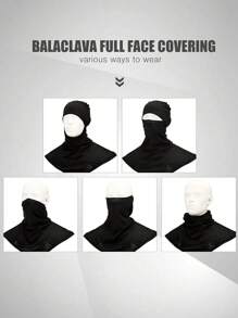 3pcs Polyester Fiber Balaclava Face Mask Face Cover Sun Protection Neck Cover Summer Full Face Mask Breathable Motorcycle Hood Helmet Liners Windproof Long Neck Cove Outdoor Sports UV Sun Protection