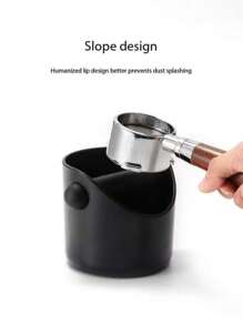 1pc Coffee Knock Box, Shock-Absorbent Espresso Knock Box For Barista Coffee Grind, Anti-Slip Espresso Dump Bin Grind Waste Bin, Coffee Accessories Back To School
