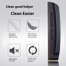 Non-Scratch Soft Silicone Handy Squeegee Car Wrap Tools Water Window Wiper Drying Blade Clean Scraping Film Scraper Accessories