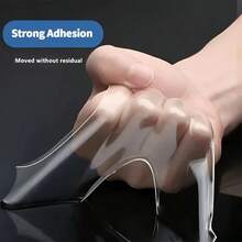 1 卷重型双面胶带，可重复使用无痕强力胶带，多功能可移除可清洗透明纳米胶带，适用于家庭办公室汽车用品贴纸 - 白色 - 查看 5