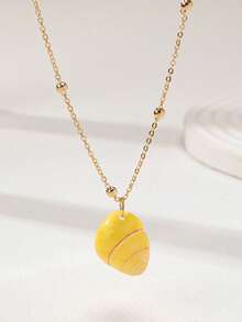 1 Stück Sommer Urlaub Strand Buntes Muschelketten-Halskette für Frauen, Ozean Meer Insel Schmuck - Verschiedenfarbig - Übersicht 8