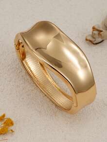 1 قطعة سوار ثعبان مذهب مرصع باللؤلؤ رباط متحرك للنساء، سوار ثعبان ذهبي بسيط مزيف زينة حفلة وهدية مجوهرات وهدية عيد ميلاد