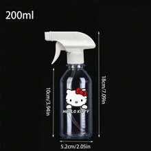 Sanrio 1pc Hello Kitty Portable Mist Sprayer - Fine Continuous Mist, Various Sizes Available, For Hairstyling, Plants, Cleaning, Hair & Skin Care, Reusable, Essential For Hairstyling | Transparent Bottle