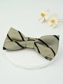 1pc Men's Business Casual Striped Bow Tie - Multicolor - View 2