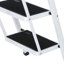 2/3/4/5 Step Ladder Step Stool Steel Folding Wide Anti-Slip Ladder Lightweight