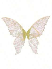1pc Fairy Wings Transparent Fairy Wings Costume For Women, Butterfly Wings Dress Up Accessories