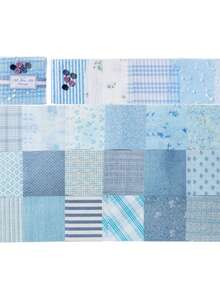 44pcs/Book Vintage Mixed Material Paper Fabric Mesh Lightweight Paper Korean Ditsy Floral Theme Diary Scrapbooking Decorative Background Paper - Multicolor - View 15