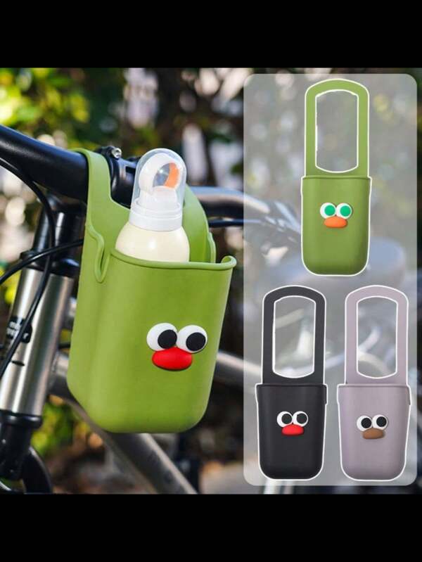 Bicycle Bottle Holder, Trolley Silicone Beverage Holder, Detachable Bottle Holder, Outdoor Universal Portable Cup Holder, Wheelchair, Bicycle, Walking Bike Silicone Storage Bag Beverage Holder, Pedal Scooter Universal Silicone Cup Holder, Bathroom Sink Holder, Soap Holder, Toothbrush Holder - Easy To Install Beverage Holder For Auxiliary Tools, Multi Bottle Capacity, Silicone Material For Women Storage Organizer Travel Essentials Gift Back To School