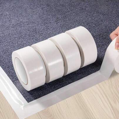 Fita adesiva de tecido superadesiva de alta viscosidade - à prova d'água, adequada para carpetes, decoração faça você mesmo para casa - fita de reinstalação branca de 10 metros - várias cores disponíveis