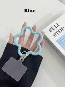 1pc Solid Color Silicone Starfish Bracelet Mobile Phone Case Pendant, Universal Phone Cover, Short Wrist Anti-Lost And Anti-Drop Device Gifts For Mother, Family, Friends, Birthday, Holiday Phone Charm, Phone Chain