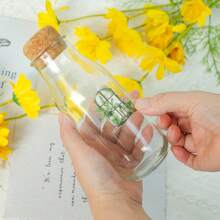 50Pcs Transparent Stickers Green Plant Stickers Clear Stickers Cartoon 3D Plant Stickers Garden Stickers Nature Stickers Aesthetic Stickers PET Waterproof Stickers For Water Bottle,Computer,Laptop,Phone,Luggage,Notebook,Fridge