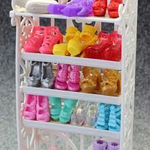 50 Pairs Random Fashion Doll Shoes Including Heels, Flats, Boots, Etc. Suitable For 11.5 Inch/30 Cm Female Dolls