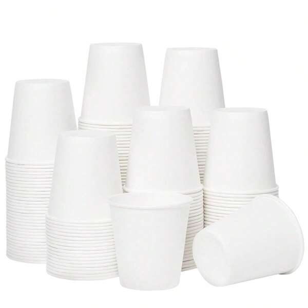 Copo descartável para enxaguante bucal de 50 ml, pacote com 50 unidades, pacote com 100 unidades, multicolorido, opcional, para banheiro, pequeno copo de papel, também pode ser usado como copo de amostra, xícara de expresso, etc. Adequado para uso em hotéis/festas/casamentos.