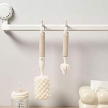 3件套婴儿海绵奶瓶刷、奶嘴清洁器和吸管清洁工具套装