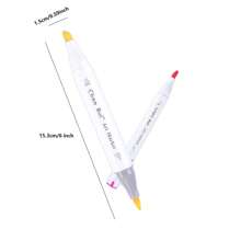 168/120/100/80/60/48 ألوان أقلام تحديد فنية ذات طرفين فرشاة وحافة دائمة مناسبة للفنانين والبالغين والرسوم المتحركة والتلوين والرسم التوضيحي وصنع البطاقات هدية عيد الميلاد والسنة الجديدة - قابلة لإعادة التعبئة، عودة إلى المدرسة