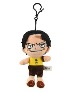 ONE PIECE 12 estilos de muñecos de peluche genuinos de ONE PIECE Monkey D Zoro, Chopper, Ace - Juguetes de peluche del Rey Pirata, lindos llaveros con colgantes, figuras de anime Kawaii, juguetes de peluche para coleccionar, regalos para cumpleaños y festivales de niños, 14cm/5,5 pulgadas
