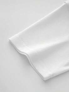 Camisa de Manga Corta para Hombres, Cuello Redondo, Casual, 1 Unidad, 100% Algodón, Impresión Digital con un Patrón del Logotipo de la Marca Ariat, Camisa Pesada de 220g - Blanco - Ver 7