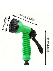 3X Telescopic Heavy-Duty Rubber Garden Hose With High-Pressure Water Gun - 3/4 Inch All-Season Outdoor Hose For Car Wash, Lawn Care & Yard Work, Includes European Thread Adapter