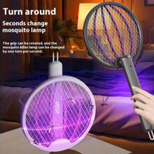 Foldable Electric Mosquito Killer Zapper Raqueta Mata Electrico USB Rechargeable Zanzare Mata Fly Tue Mouche De Anti Mosquitos,300mah