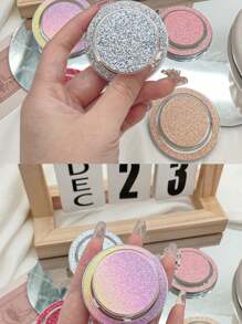 1 pieza Soporte magnético para teléfono con purpurina degradada (sin adhesivo), base de burbuja transparente, compatible con Apple Magsafe, soporte redondo plegable y expandible. (Solo teléfonos con función magnética pueden usarlo). Compatible con iPhone, teléfonos Android, regalo para cumpleaños, familia, amigos. Agarre de teléfono con empuje y tracción, soporte de teléfono, accesorios de teléfono.