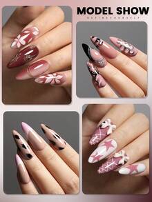 YOKEFELLOW לק ג'ל לציפורניים 10 מ"ל ללא TPO, ללא TPO בצבעי ורוד אדום חום, חצי קבוע, משרים כבוי, מניקור DIY, אמנות ציפורניים, סלון ביתי לנשים בנות ומתנות ליום האם - ריבוי צבעים - ראה 5