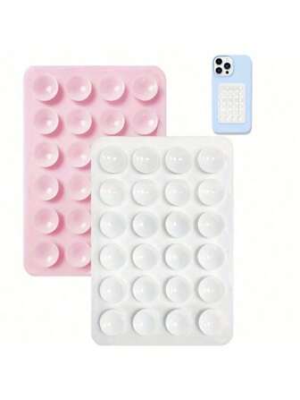 Set de 4 piezas/2 piezas Agarre de silicona para teléfono, adecuado para todos los modelos de teléfonos, soporte adhesivo para teléfono, manija adhesiva de teléfono con manos libres, soporte de agarre de teléfono para selfie y video compatible con iPhone, teléfonos Android, regalo para cumpleaños, familia, amigos, soporte para teléfono, accesorios para teléfono