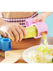 1pc/ Creative Spiral Twin-Head Grater With Knife Sharpener Kitchen Gadgets