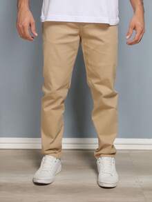 Estone Men's Skinny Jeans With Elastane - Brown - View 4