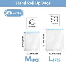 Travel Storage Bags Travel Vacuum Storage Bags, Compression Bags For Travel, Space Saver For Clothes Clothing Organizer
