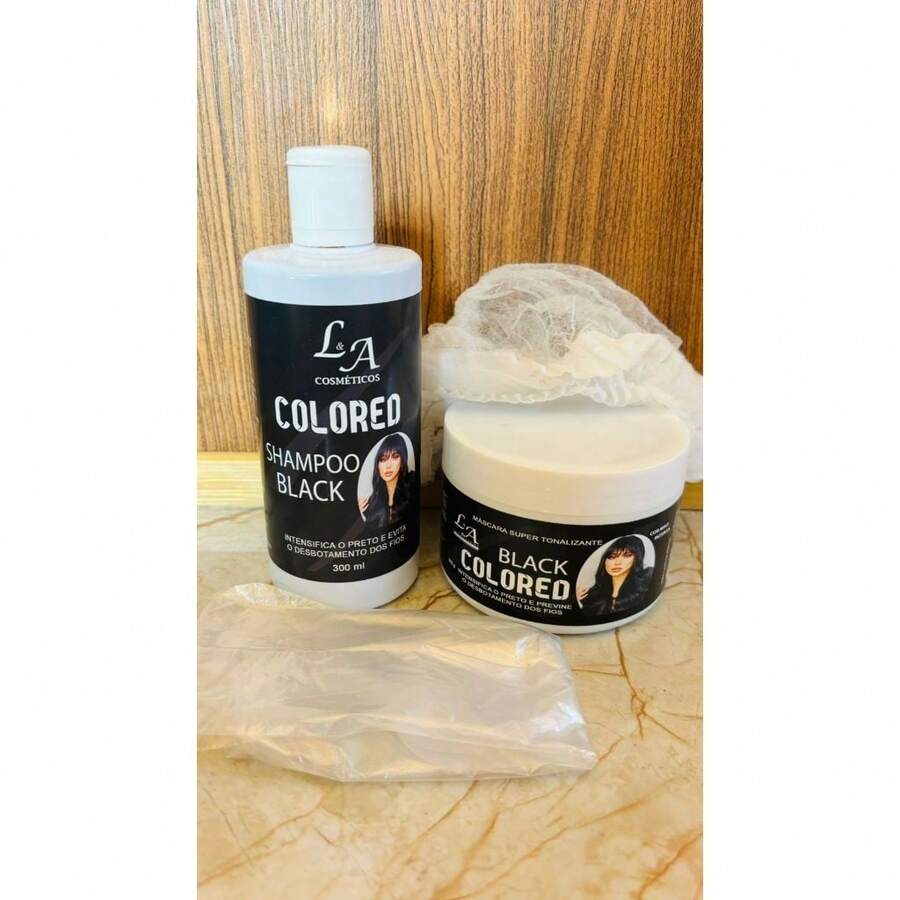 KIT Toning Mask 300GR + Toning Shampoo 300ML - L&A COSMETICS - Black - View 1