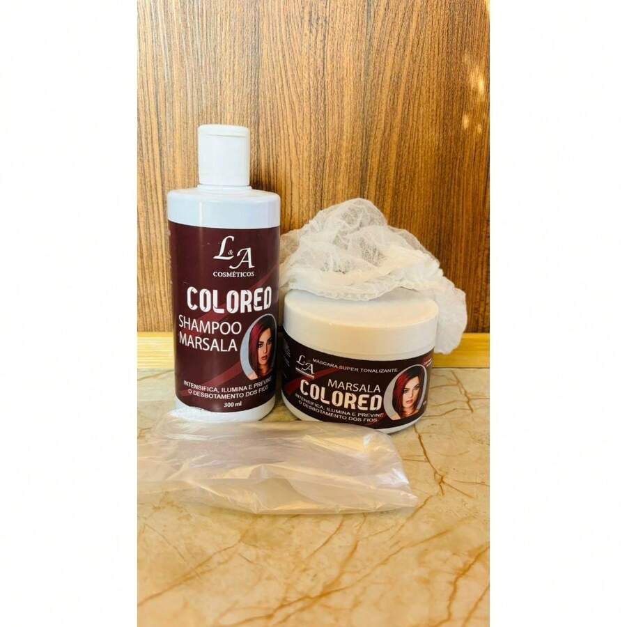 KIT Toning Mask 300GR + Toning Shampoo 300ML - L&A COSMETICS - Redwood - View 1