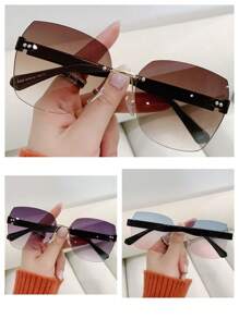 Lunettes mode minimaliste sans cadre - Conception ultra-légère - Parfait pour les passionnés de mode - Un choix idéal pour les vacances et les sorties quotidiennes