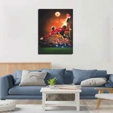 Set Of 1/3 Pcs Pop Wall Arts Posters, Football Player Posters, Soccer Legend, Soccer Star Wall Arts, Canvas Printing Posters, Modern Wall Decor, Stadium Living Room Bedroom Home Decoration Unframed-Style, Wall Art With Frame