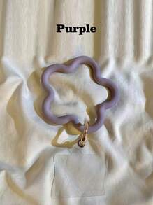 1pc Solid Color Silicone Starfish Bracelet Mobile Phone Case Pendant, Universal Phone Cover, Short Wrist Anti-Lost And Anti-Drop Device Gifts For Mother, Family, Friends, Birthday, Holiday Phone Charm, Phone Chain