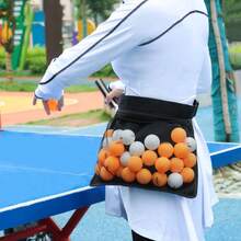 Tennis Storage Bag, Outdoor Sports Table Tennis Waist Pack, Ball Training Portable Golf Storage Bag Sports Bag Summer Travel Accessories Vacation - Black - View 6