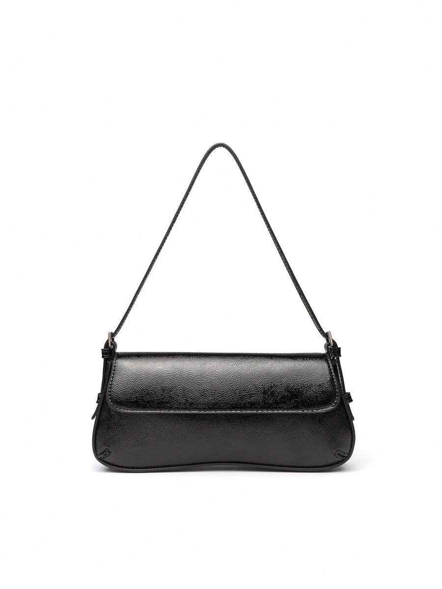 Bolso bandolera de mujer con estilo de Dopamina, bolso de estilo vintage para Año Nuevo y Festival de Primavera, perfecto para cualquier ocasión - Negro - Ver 1