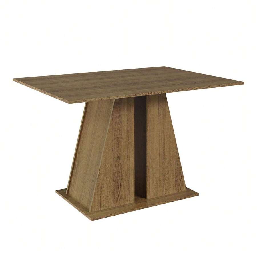 Mesa De Comedor Rectangular Madesa 5383 Color Marrón - Marrón - Ver 1