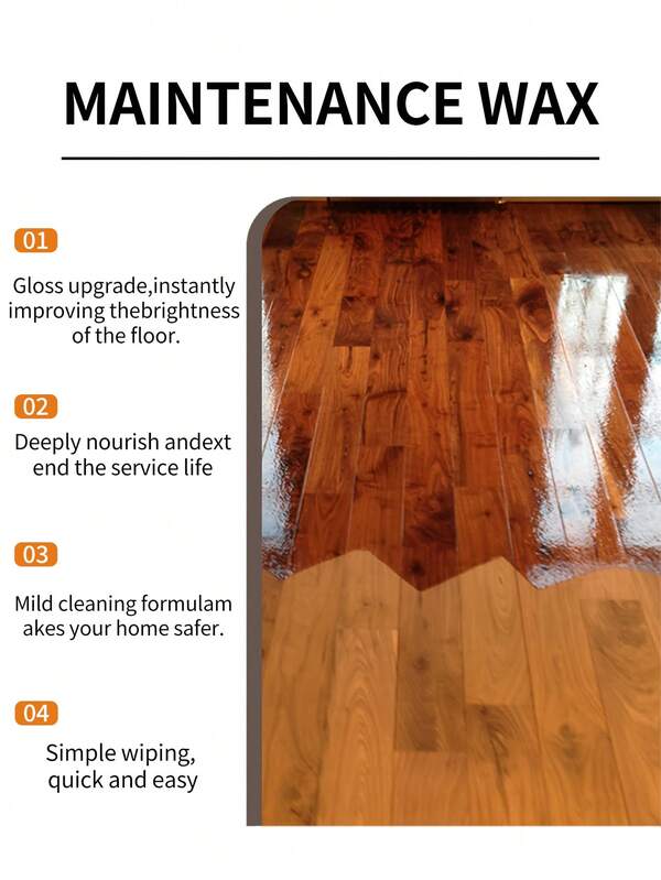 Wood Care Polishing Beeswax (2.82 Oz) - Wood Furniture Renovation New Shine Stain Removal Polishing Care Wax Essential Oil - With Sponge - Solid Wood Beeswax Polish For Mahogany Furniture And Floors - Essential Household Product To Restore The Shine Of All Types Of Wood Products