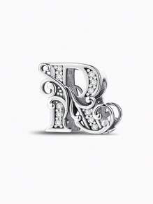 1 PC Vine Letters Beads Pendant Charm Pendant Ball Suitable For Bracelets DIY Women's Jewelry
