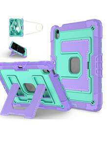 Military Industry Anti-Fall 1pc Large Stand Tablet Case Compatible With IPad Mini6 (2021) / Mini7 (2024), IPad 10.2 7th 8th 9th (2019/2020/2021), IPad 10th 10.9 (2022)/IPad(A16) 11" (2025), IPad Air4 10.9 (2020), IPad Air5 10.9 (2022), IPad Air 11" M2/M3 (2024/2025), With Pencil Slot