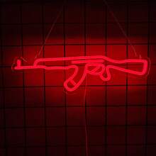 Indicator neon în formă de armă/cuțit/sabie - lumină policromatică - Vizualizare 13