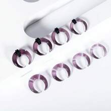 1 pieza/2 piezas Kits de estiramiento de vidrio acogedor 14G-2G Pinzas taper con anillos en O Retenedores de septo de búfalo Perforación corporal hipoalergénica