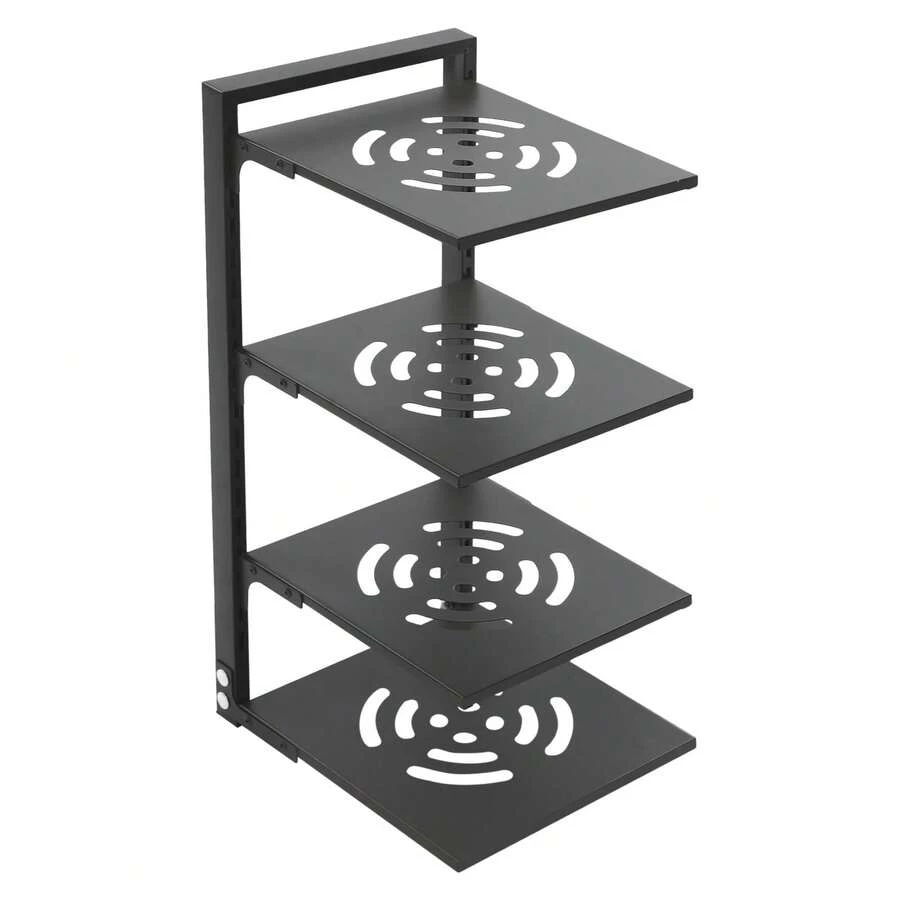SENDERPICK 4-Layer Pot And Pan Stand Rack Pot Lid Holder Black Pot Rack Organizer - Black - View 1