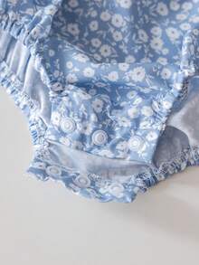 2pcs/Set Baby Girl Newborn Cute Stylish Sleeveless Bodysuit & Hat Set, Summer