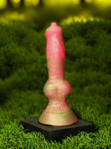 18cm Bunter langer magischer hündchenförmiger Monster Stick Silikon-Dildo, realistisch, tierähnlich, weich und glatt, hautfreundlich, geruchlos, ungiftig, Analdehner, unisex, manuelle Anus-Masturbator, Vagina-Stimulator, Erwachsenen-Erotikprodukte, Sexspielzeug für Anfänger, Frauen/Männer